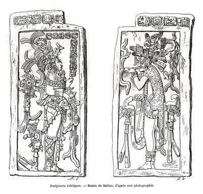 Toltec Sculptures, Mexico, 19th century by Unbekannt
