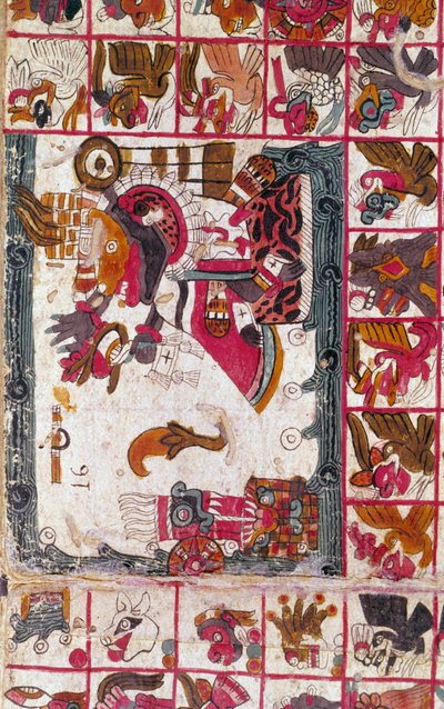 Tonalamatl Aubin, Folio 16 by Unbekannt