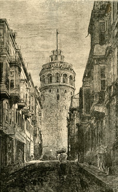 Tower of Galata, Constantinople, 1890 by Unbekannt
