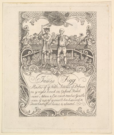 Trade card for James Figg by Unbekannt