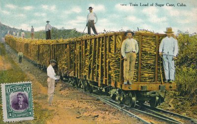 Train Load of Sugar Cane, Cuba by Unbekannt