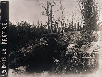 Trenches, Bois-le-Prêtre, Lorraine, Northern France by Unbekannt