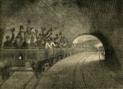Trial Trip on the Underground Railway, 1863, c1876 by Unbekannt