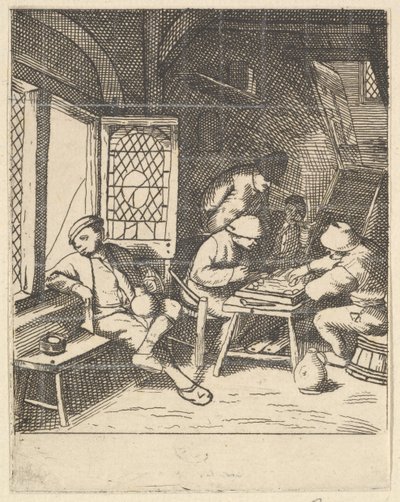 Tric Trac Players by Unbekannt