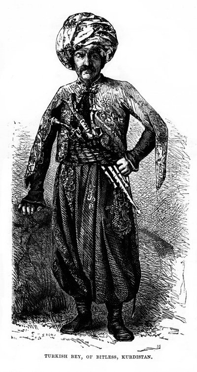 Turkish Bey, of Bitless, Kurdistan, 19th Century by Unbekannt