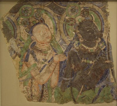 Two Adoring Bodhisattvas by Unbekannt