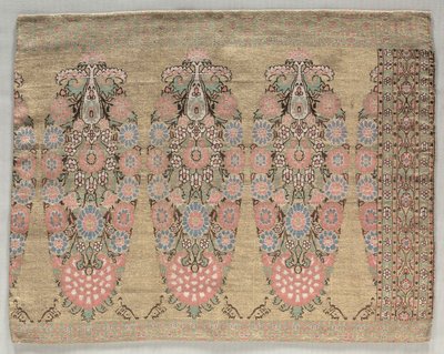 Two Pieces from a Scarf, 1700s by Unbekannt