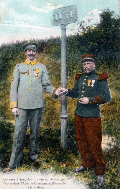 Two Brothers at the French-German Frontier by Unbekannt