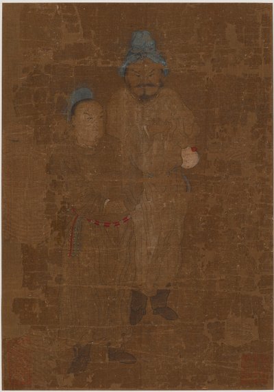 Two Male Figures, Standing by Unbekannt