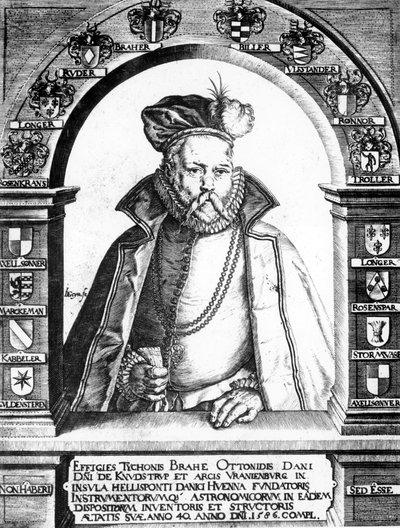 Tycho Brahe, Danish astronomer, c1586 by Unbekannt