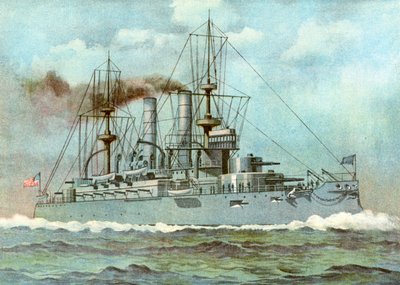 USS Kearsarge, American Battleship by Unbekannt