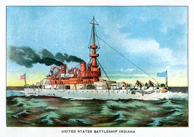 United States Battleship Indiana by Unbekannt