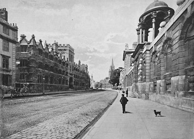 University College from High Street, Oxford by Unbekannt