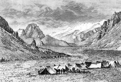 Upper Kara-Kash valley, c1890 by Unbekannt
