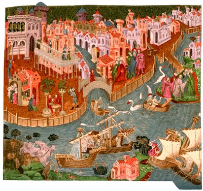 Venice in 1338 by Unbekannt