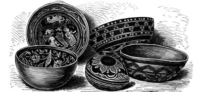 Vessels of Japanned Earthenware from Brazil by Unbekannt