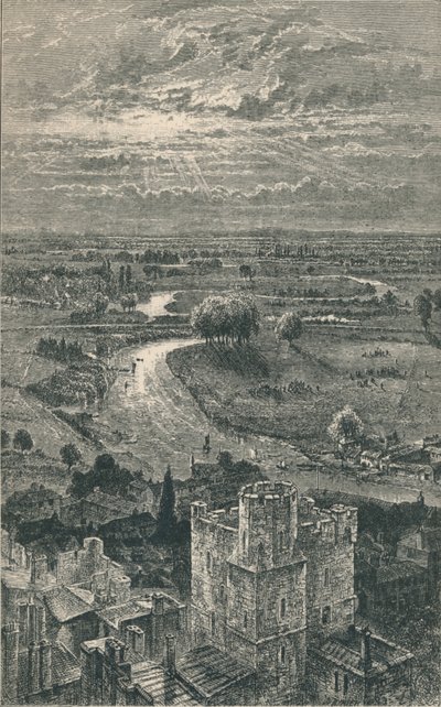 View from the Round Tower, 1895 by Unbekannt