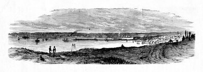 View of Milwaukee Bay, Lake Michigan, 1883 by Unbekannt