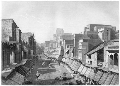 View of Principal Street, Agra by Unbekannt