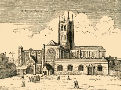 View of St. Mary Overy, 1878 by Unbekannt