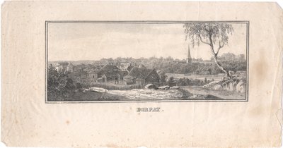View of Tartu, 1800 by Unbekannt