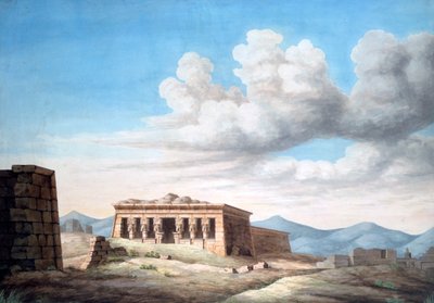 View of an Egyptian Temple, Dendera by Unbekannt