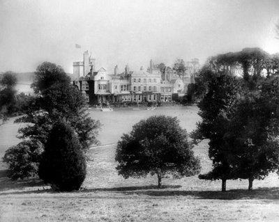 View of building across from fields, c1882 by Unbekannt