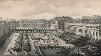 View of the Palais-Royal in 1834 by Unbekannt