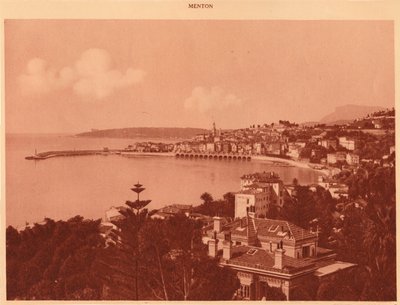 View Taken from Garavan Boulevard, Menton by Unbekannt