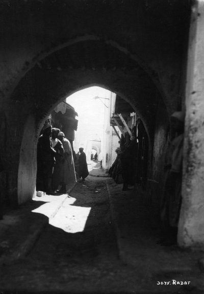View through an archway, Rabat, Morocco, c1920s-c1930s by Unbekannt