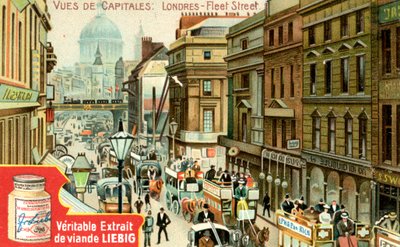 Views of Capitals: Fleet Street, London, c1900 by Unbekannt