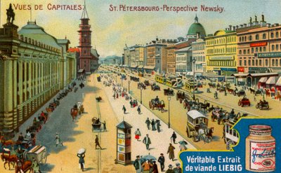 Views of Capitals: Nevsky Prospect, St Petersburg, c1900 by Unbekannt