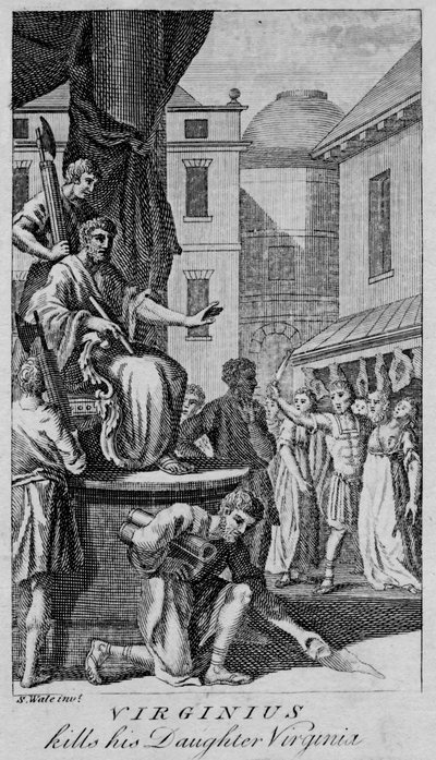 Virginius kills his Daughter Virginia by Unbekannt