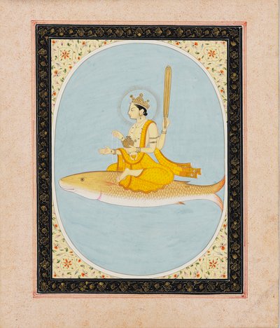Vishnu as the Fish Avatar, Matsya by Unbekannt