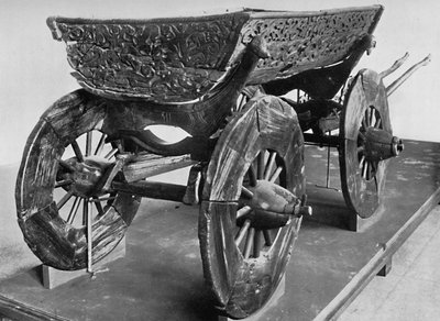 Wagon from the Oseberg ship by Unbekannt