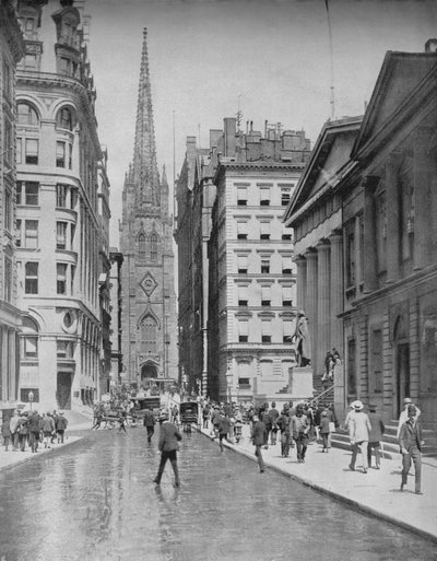 Wall Street, New York, c1897 by Unbekannt