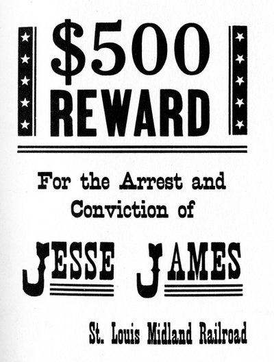Wanted poster, c1868-1882 1954 by Unbekannt