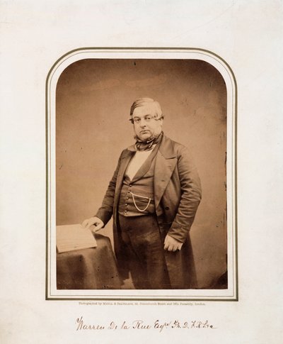 Warren de La Rue, astronomer and physicist by Unbekannt
