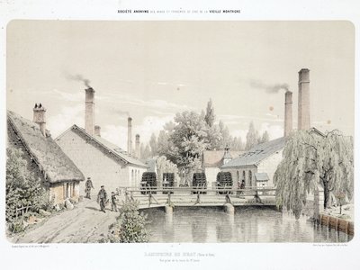 Water Power, Pre-1900 Rolling-Mills at Bray, France by Unbekannt