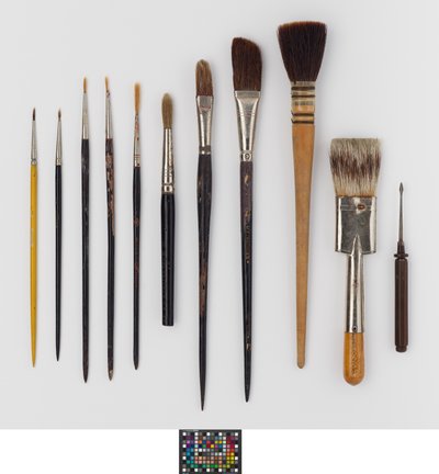 Watercolour tools belonging to John Singer Sargent by Unbekannt