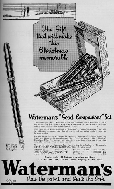 Watermans Good Companions Set, 1934 by Unbekannt