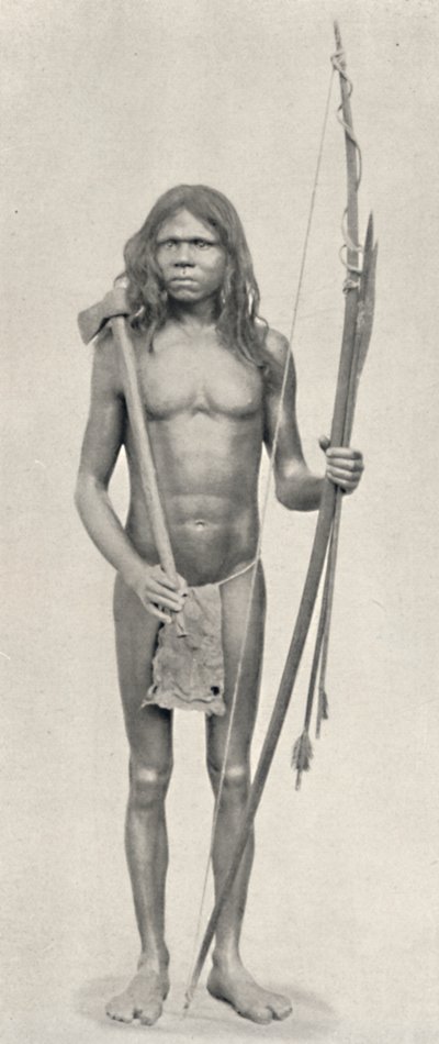 Wedda with Bow, Arrows, and Axe, 1926 by Unbekannt
