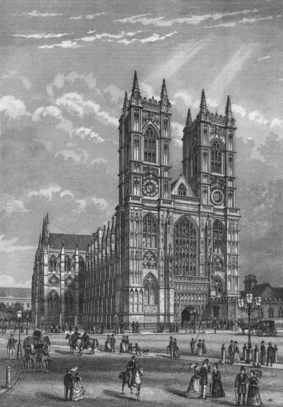 West front of Westminster Abbey, London by Unbekannt