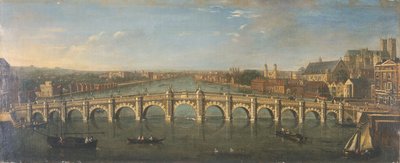 Westminster Bridge from the River, Looking South by Unbekannt