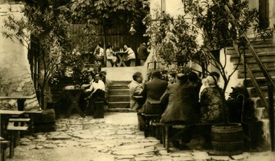 Winery at Grinzing, Vienna, Austria, c. 1935 by Unbekannt