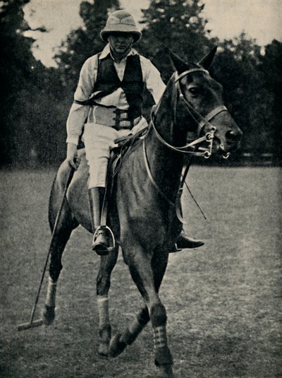Winston Churchill Playing Polo by Unbekannt