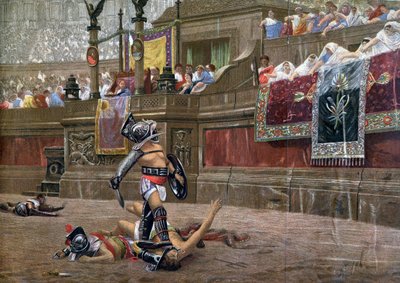 With a Turned Thumb, Pollice Verso by Unbekannt