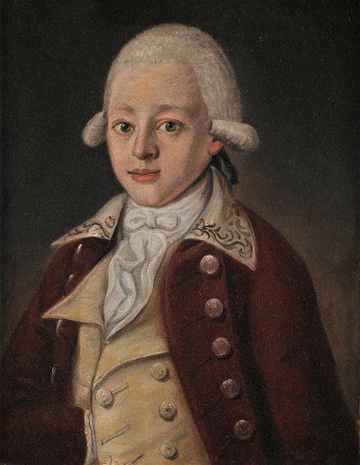 Wolfgang Amadeus Mozart by Unbekannt