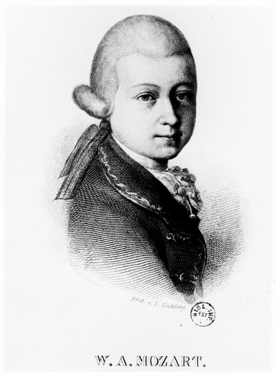 Wolfgang Amadeus Mozart in 1770 by Unbekannt