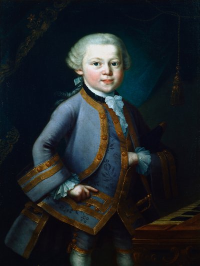 Wolfgang Amadeus Mozart, Austrian Composer, 1761 by Unbekannt